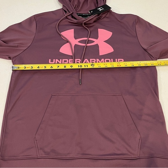 Under Armour Hooded pullover sweatshirt purple eggplant plum pink large NWT. - Picture 4 of 6